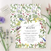 Zomer Herfst in Liefde Wildflower Vrijgezellenfees Kaart