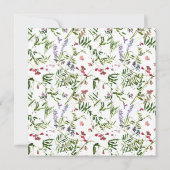 Zomer Herfst in Liefde Wildflower Vrijgezellenfees Kaart (Achterkant)