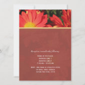 Zomer, herfst oranje dagbloem Christelijke bruilof Kaart (Achterkant)