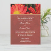 Zomer, herfst oranje dagbloem Christelijke bruilof Kaart (Staand voorkant)