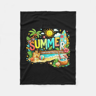 Zomer herinner mijn waarom strand vakantie citaat fleece deken