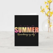 Zomer Herinneren Mijn Waarom Creatief Kaart (Gele Bloem)