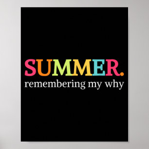 Zomer Herinneren Mijn Waarom Kunst Poster