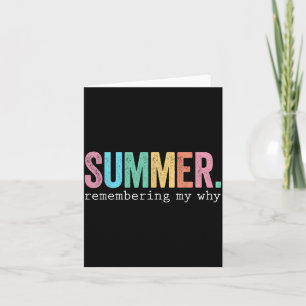 Zomer Herinneren Waarom Grappig Inspirerend Citaat Kaart