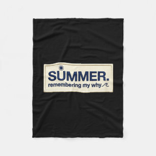 Zomer herinnerend waarom namaak borduurwerk patch fleece deken