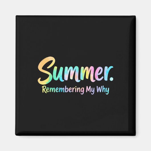Zomer herinnering aan mijn waarom magneet (Voorkant)
