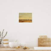 Zomer - Het landschap van de avond (olie op het ca Poster (Keuken)