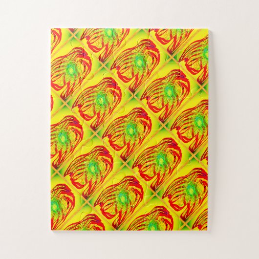ZOMER HETE MAMA PIPER KUNST ONTWERP LEGPUZZEL (Verticaal)