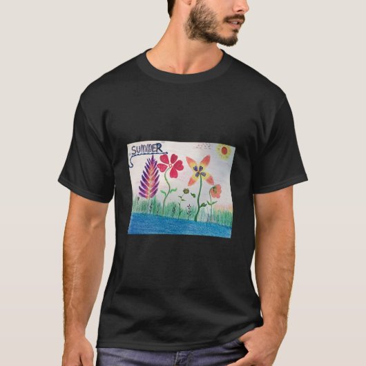 ZOMER HIER EN BLOEMEN BLOEMEN BLOEMEN T-shirt (Voorkant)