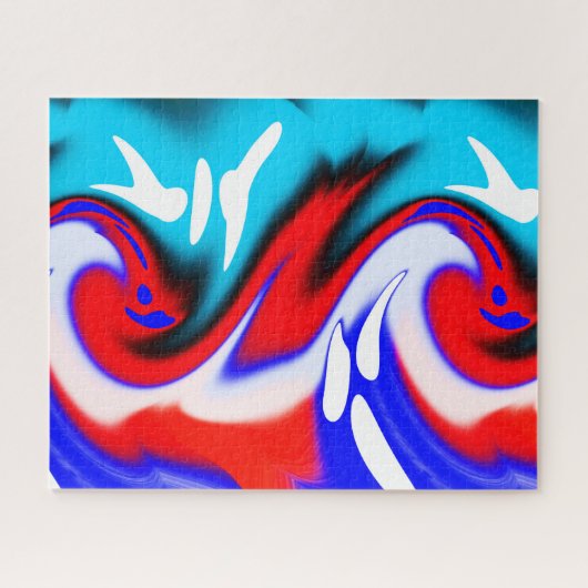 Zomer hittegolven kunst legpuzzel (Horizontaal)