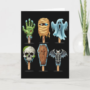 Zomer Horror Films Zomer Popsicle Halloween Kaart