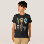 Zomer Horror Films Zomer Popsicle Halloween T-shirt (Voorkant volledig)