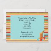 Zomer Hot Dog Verjaardagsfeestje Kaart (Achterkant)