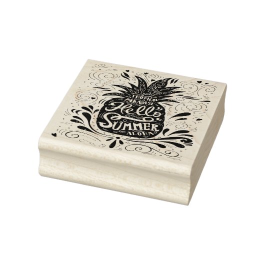 Zomer Hout Kunst Rubber Stempel (Stempel)
