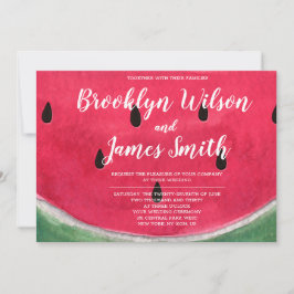 Zomer Huwelijksuitnodigingen Met Watermeloen Kaart