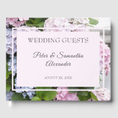 Zomer Hydrangea Bloesems Wedding Gastenboek (Voorkant)