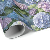 Zomer Hydrangea tuin Cadeaupapier (Rol Hoek)