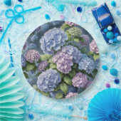 Zomer Hydrangea tuin Papieren Bordje (Feest)