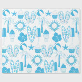 Zomer Iconen Cadeaupapier (Vlak)