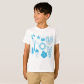 Zomer Iconen T-shirt (Voorkant volledig)