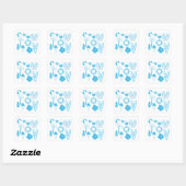 Zomer Iconen Vierkante Sticker (Vel)