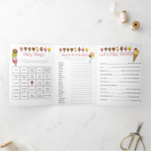 Zomer ijs foto feestje drieluik uitnodiging (Binnen)