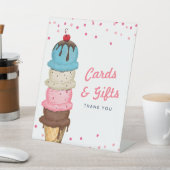 Zomer Ijs Kaarten & Cadeaus Bruidsborrel Reclamebord Met Voetstuk (Insitu)