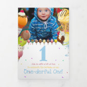 Zomer ijs leuke foto party spelletjes drieluik uitnodiging (Cover)