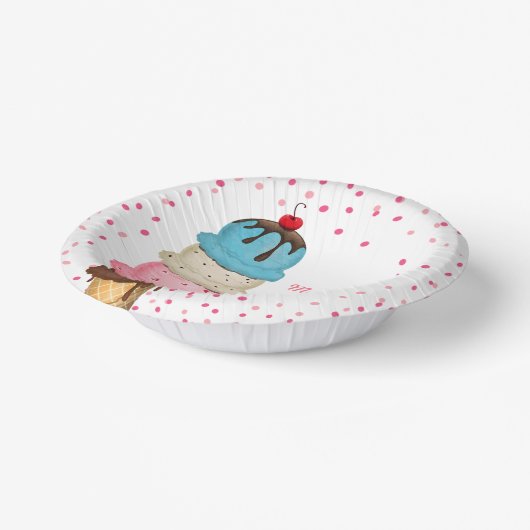 Zomer Ijs Moderne Bruidsborrel Papieren Kommen (Gebogen)