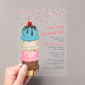 Zomer Ijs Moderne Waterverf Bruidsdouche Acryl Uitnodigingen (Insitu (Draagbaar))