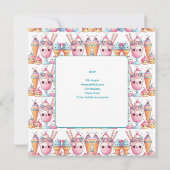 Zomer Ijs Pop ijsje Ijs Verjaardag Kinderen Kaart (Achterkant)