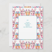 Zomer Ijs Pop ijsje Ijs Verjaardag Kinderen Kaart (Achterkant)