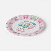 Zomer Ijs Pop ijsje Ijs Verjaardag Kinderen Papieren Bordje (Gekanteld)