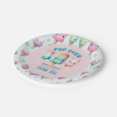 Zomer Ijs Pop Popsicle Ijs Verjaardag Kinderen Papieren Bordje (Gekanteld)