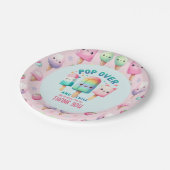 Zomer Ijs Pop Popsicle Ijs Verjaardag Kinderen Papieren Bordje (Gekanteld)