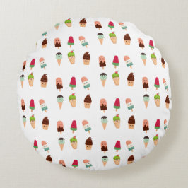 zomer ijs rond kussen