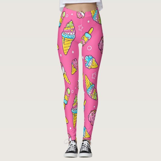 Zomer Ijs Smaken Leggings (Voorkant)