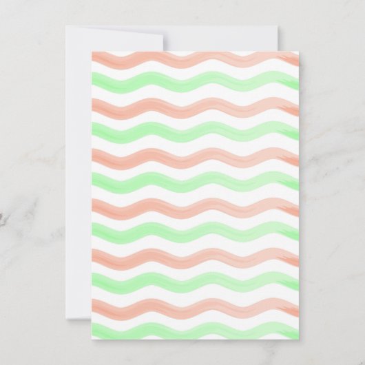 Zomer ijsijsijsje verjaardagsuitnodiging kaart (Achterkant)