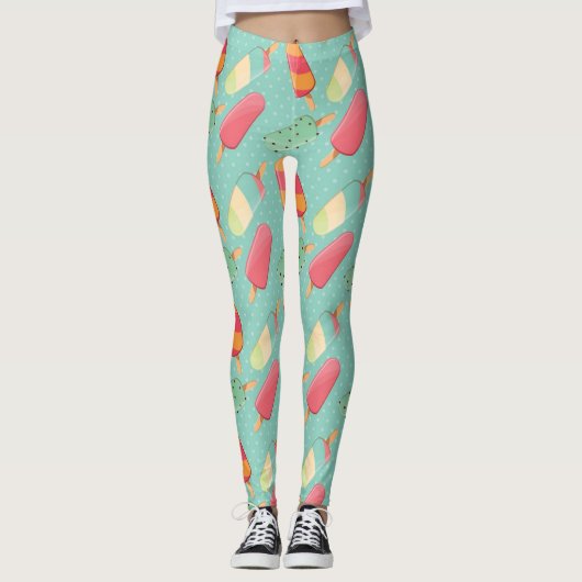 Zomer Ijsje Pret Leggings (Voorkant)