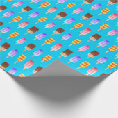 Zomer ijsjes cadeaupapier (Hoek)