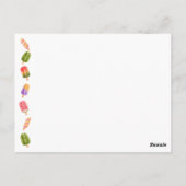 Zomer ijslolly ijs verjaardagsuitnodiging briefkaart (Achterkant)