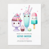 Zomer Ijslolly IJspop Ijsje Verjaardag Kinderen (Voorkant)