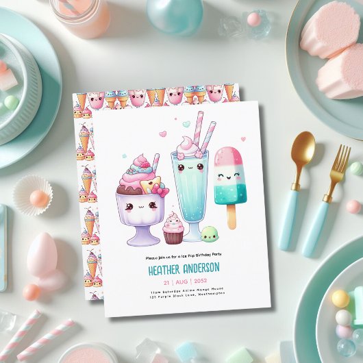 Zomer Ijslolly IJspop Ijsje Verjaardag Kinderen