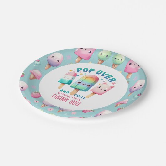 Zomer Ijslolly IJspop Ijsje Verjaardag Kinderen Papieren Bordje