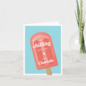 Zomer Ijslolly Kids Verjaardagsfeestje Bedankkaart (Voorkant)