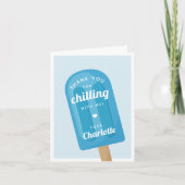 Zomer Ijslolly Kinderverjaardagsfeestje Bedankkaart (Voorkant)