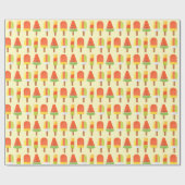 Zomer IJslolly Patroon Cadeaupapier (Vlak)