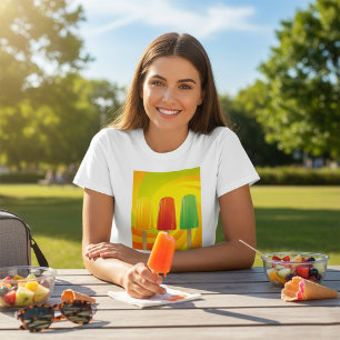 Zomer Ijslolly Trio Felicitatie Ijslolly's T-shirt