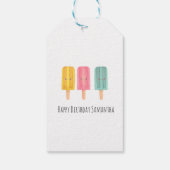 Zomer Ijslolly's Cadeaulabel (Achterkant)