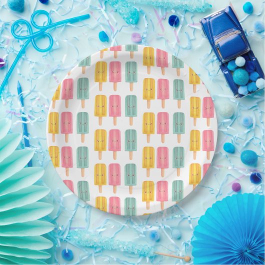 Zomer IJslolly's Papieren Bordje (Feest)